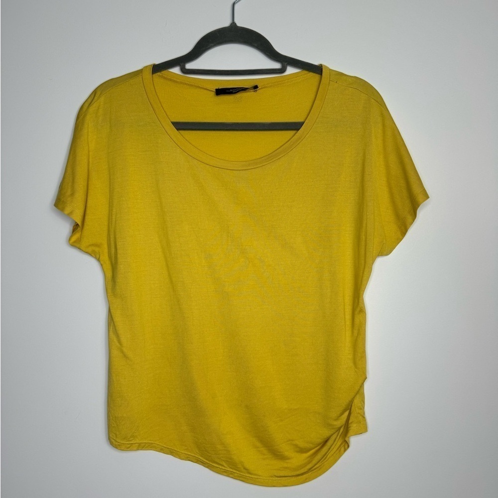 Maxmara Weekend yellow cinched t-shirt
